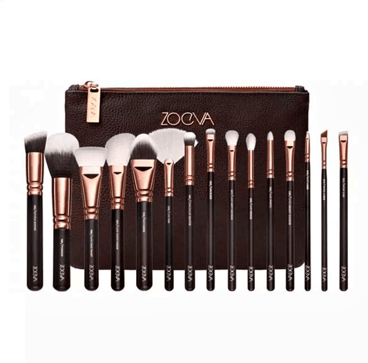 ZOEVA Professional Makeup Brushes Kit/set with Makeup Pouch-15 Pieces-Makeup Brushes Set
