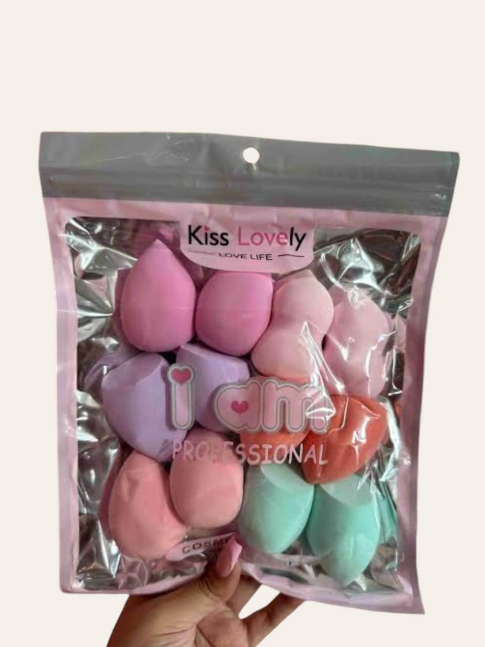 KISS LOVELY PROFESSIONAL BEAUTY BLENDER PACK OF 12