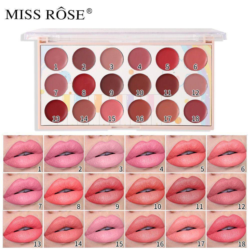 MISS ROSE 18 COLOUR LIPSTICK PALLET