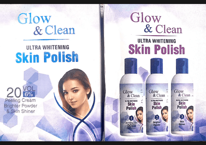 Glow and Clean Skin Polish ( Peeling Cream, Brighter Powder & Skin Shiner )