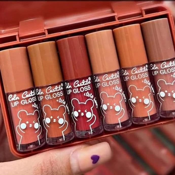 Color Castle 6ps matte Lip gloss Box