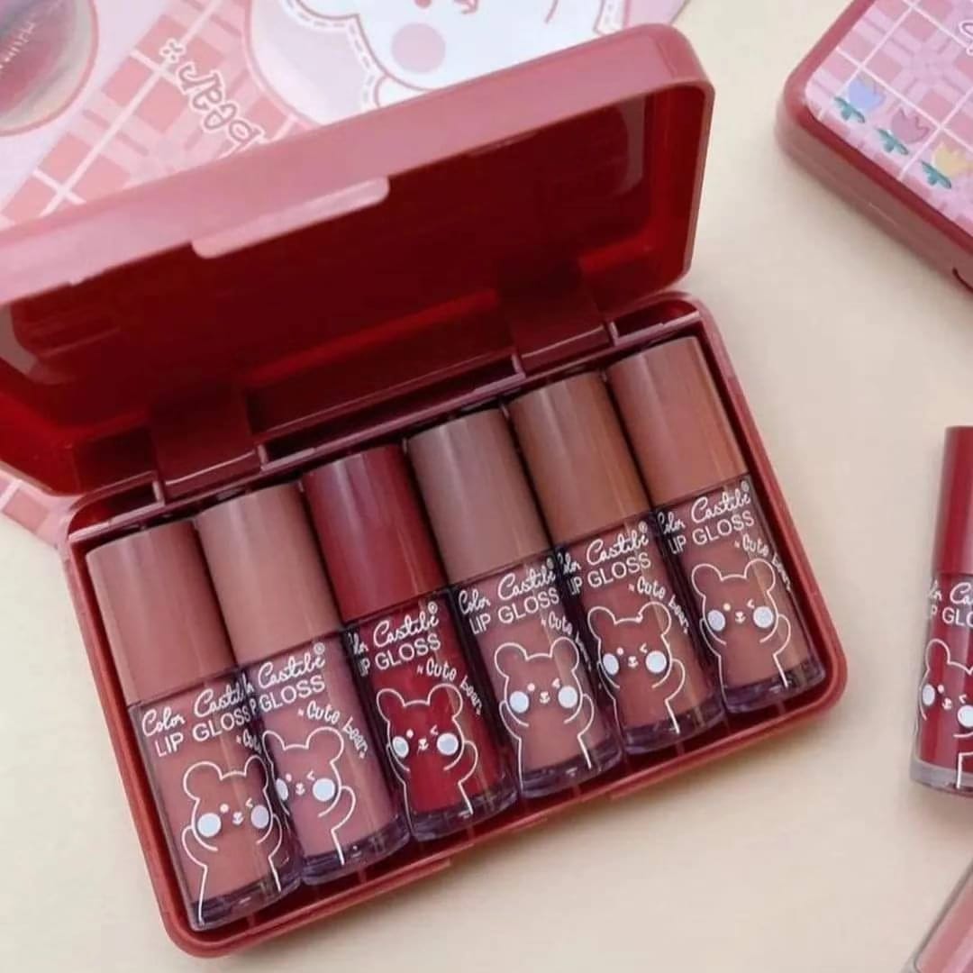 Color Castle 6ps matte Lip gloss Box