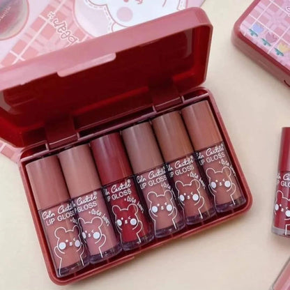 Color Castle 6ps matte Lip gloss Box