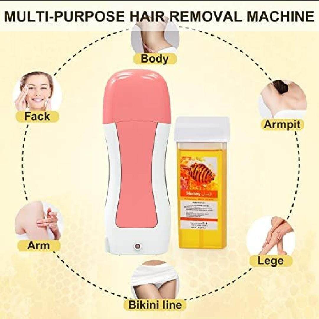 3 IN 1 DEPILATORY WAX ROLL ON MACHINE (CHINA REFILL)