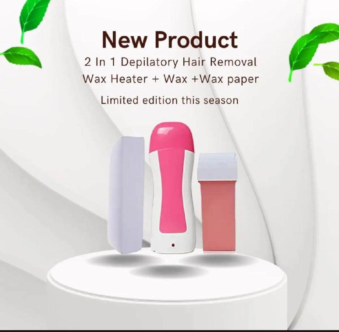 3 IN 1 DEPILATORY WAX ROLL ON MACHINE (CHINA REFILL)