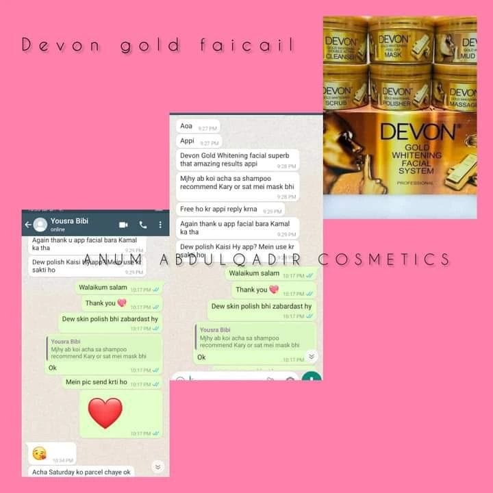 Devon Gold Whitening Facial Kit