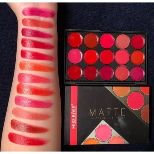MISS ROSE 15 Colors Lipstick Palette