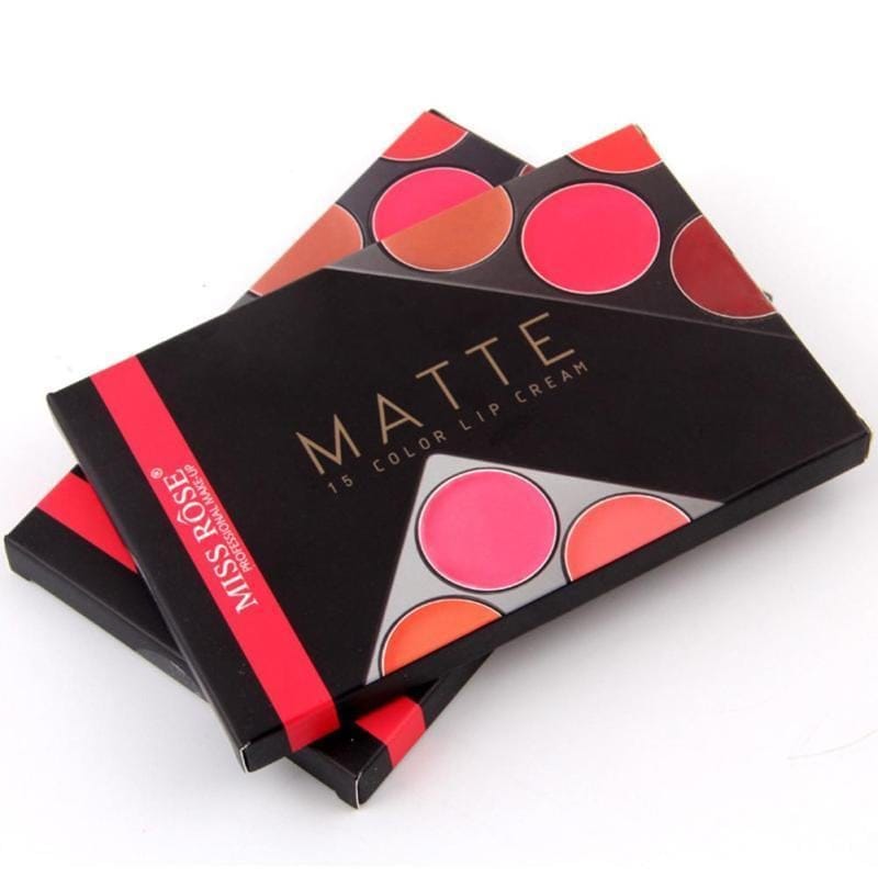 MISS ROSE 15 Colors Lipstick Palette