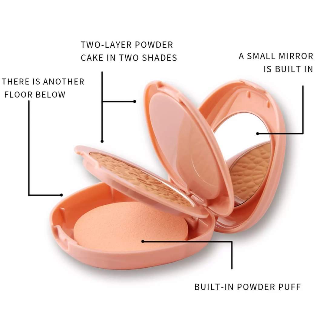 MISS ROSE 2 IN 1 COMPACT POWDER