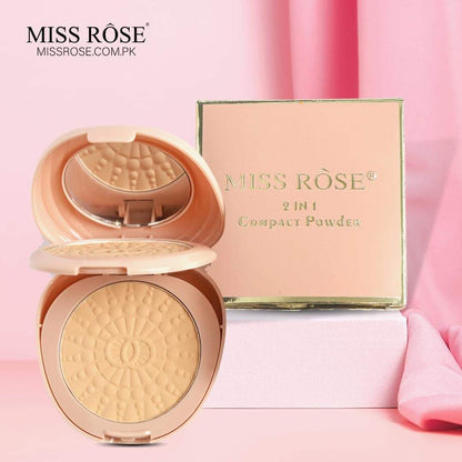 MISS ROSE 2 IN 1 COMPACT POWDER