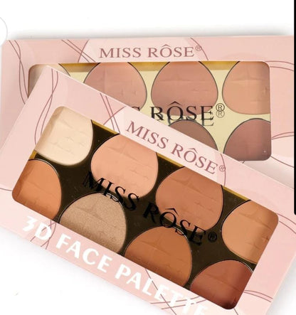 MISS ROSE 8 colors contour palette