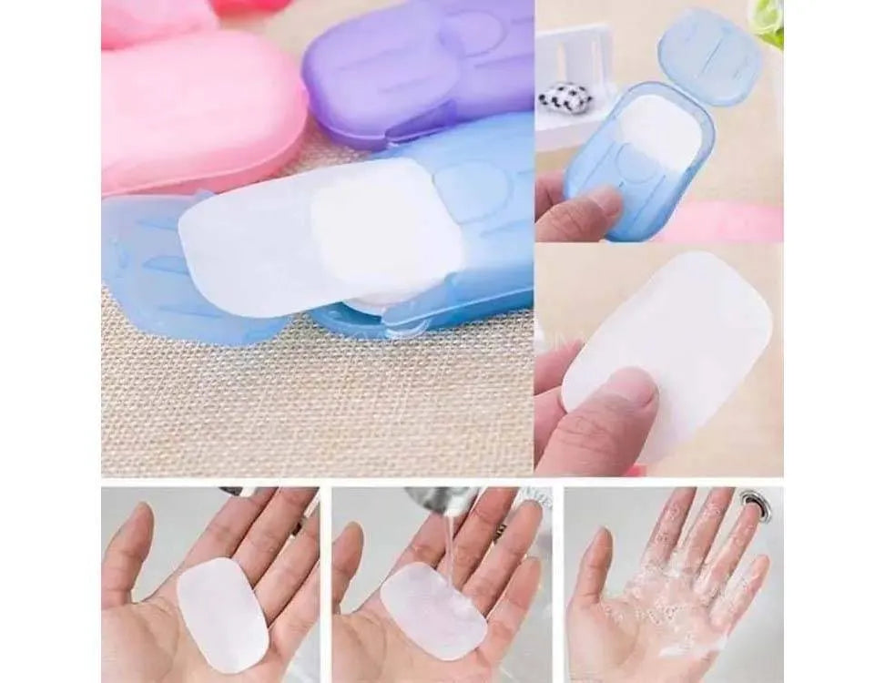 TRAVELLING MINI PAPER SOAPS - PACK OF 8