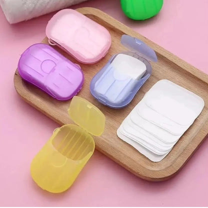 TRAVELLING MINI PAPER SOAPS - PACK OF 8