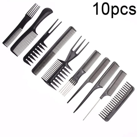 Professional Hair Comb Set (10 Piece)