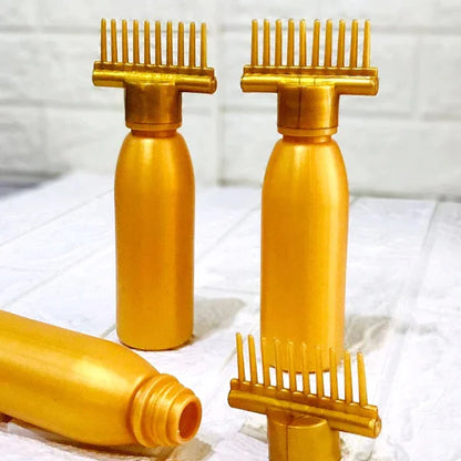 Hair Oil Bottle With Comb 130 ML