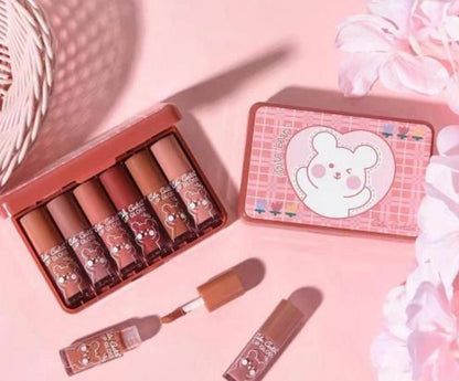 Color Castle 6ps matte Lip gloss Box