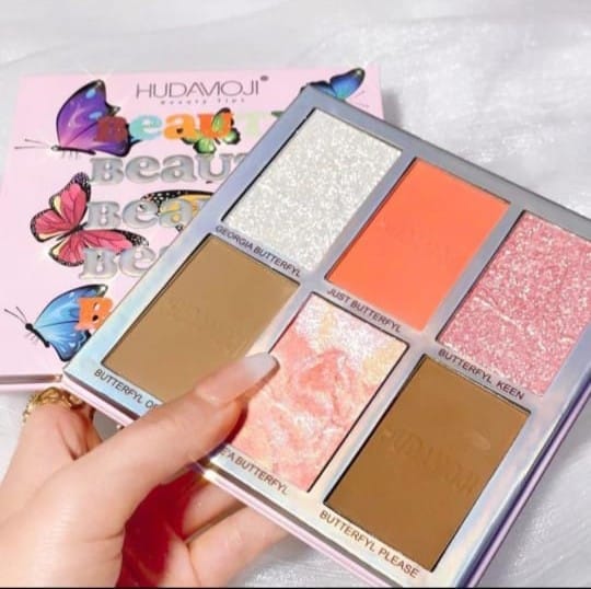 Huda Moji highlighter Plus Blush Plus Contour Kit