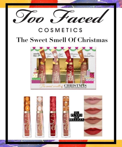 ```Too Faced Melted Matte 4/Pcs Lips Gloss Box  MasterCopy