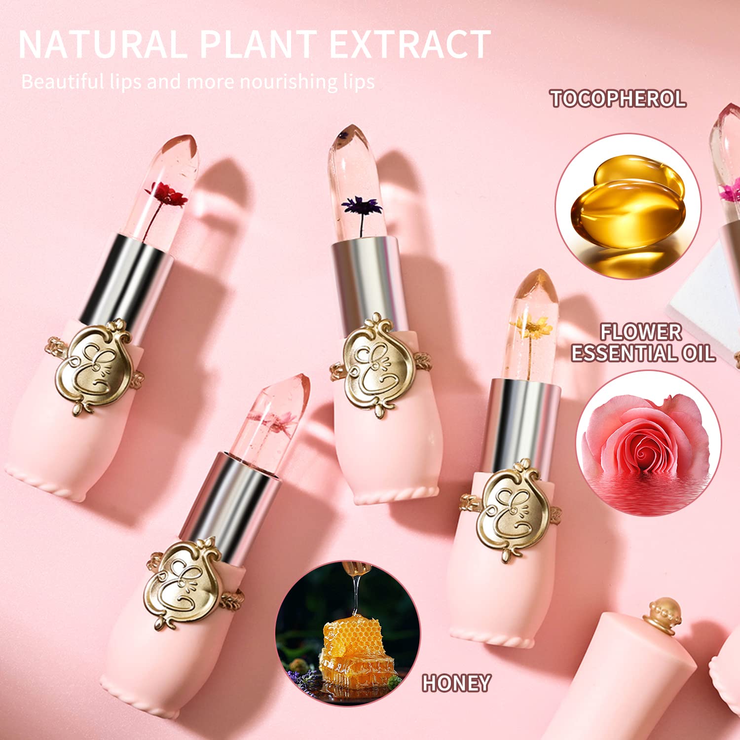 Crystal Flower Jelly Lipstick