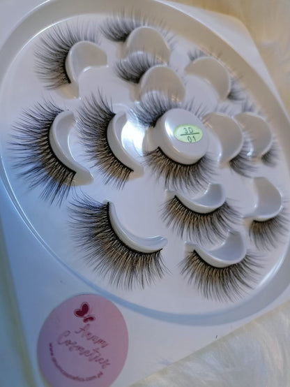 SAASI 3D MINK LASHES PAIR OF 7