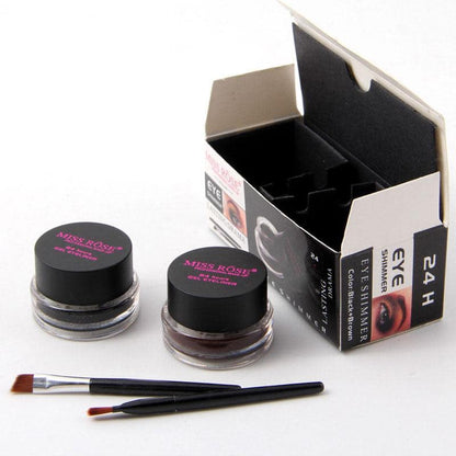 MISS ROSE Gel Eyeliner 2 color set Black and Brown