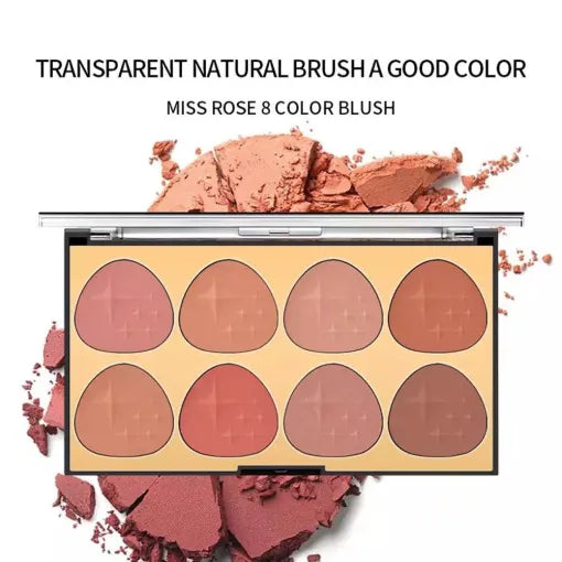 MISS ROSE NEW 8 COLORS BLUSH PALLET