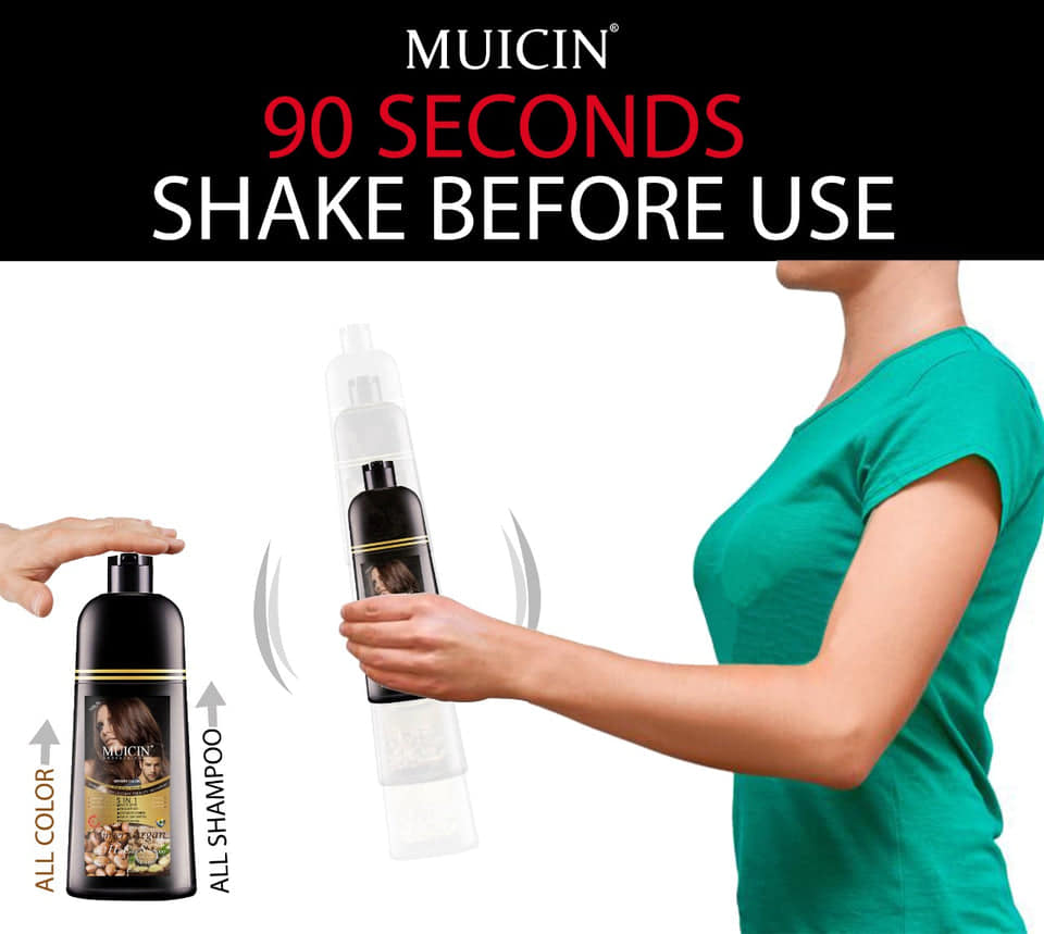 MUICIN - 5 in 1 Hair Color Shampoo With Ginger & Argan Oil