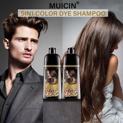 MUICIN - 5 in 1 Hair Color Shampoo With Ginger & Argan Oil