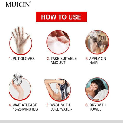 MUICIN - 5 in 1 Hair Color Shampoo With Ginger & Argan Oil