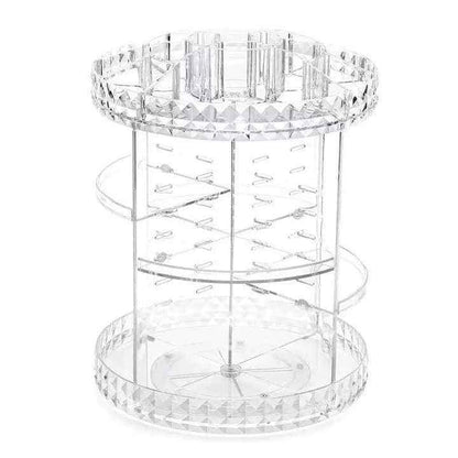 Diamond Cut Design 360° Rotating Cosmetic Organize