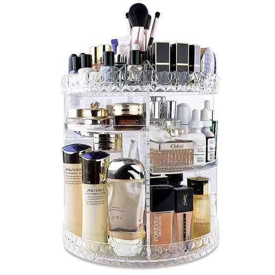 Diamond Cut Design 360° Rotating Cosmetic Organize