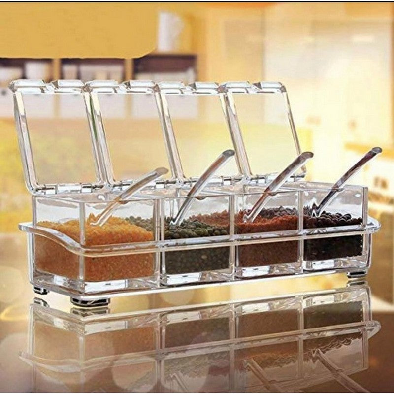 4PCS CRYSTAL SPICE BOX