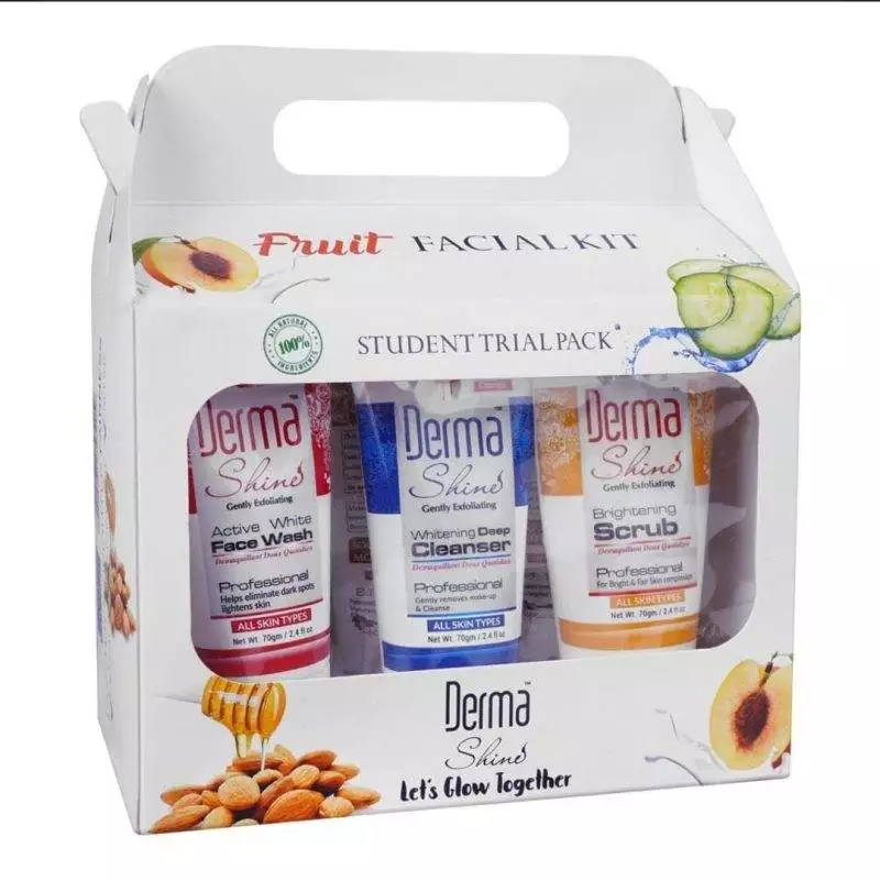 Derma Shine Fruit Facial Kit 6-Pack ( 70 G)