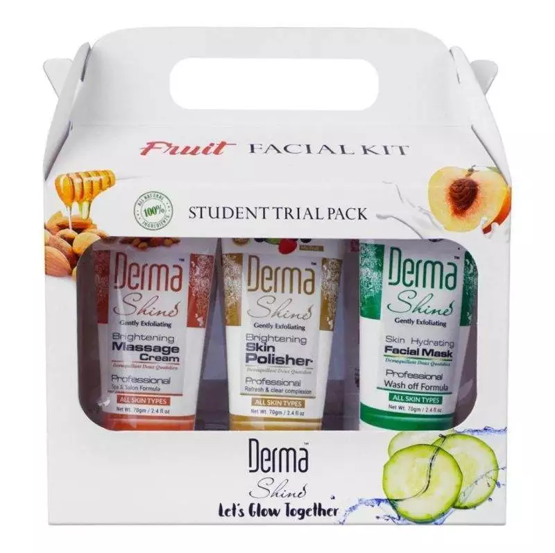 Derma Shine Fruit Facial Kit 6-Pack ( 70 G) - Image 2