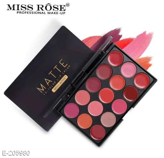 MISS ROSE 15 Colors Lipstick Palette