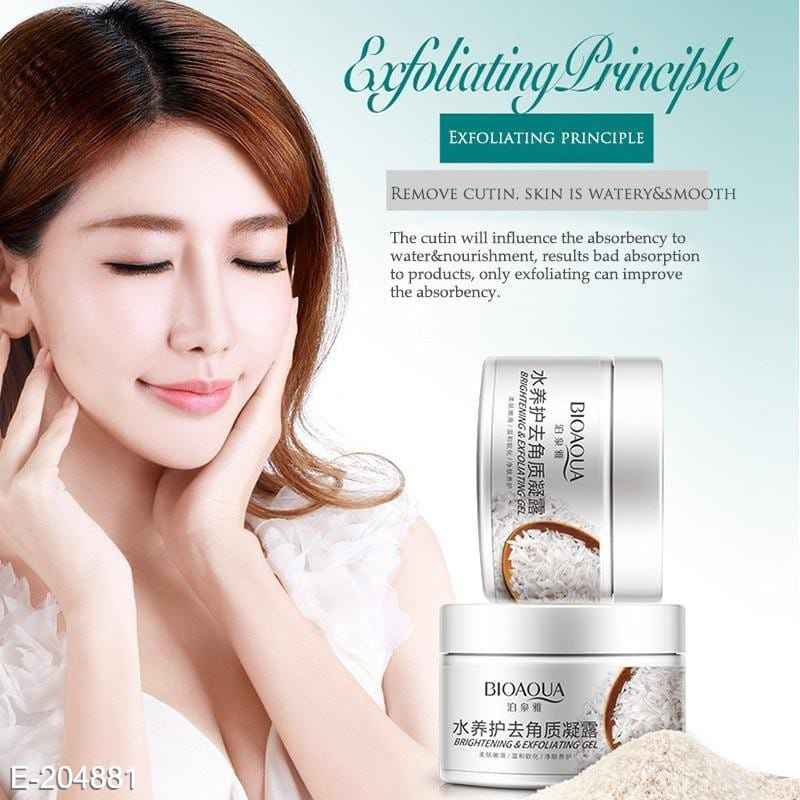 Bio AQUA Rice gel face & body scrub Anum Cosmetics