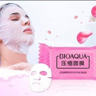 Bioaqua Compressed Facial Mask pack of 100 sheets