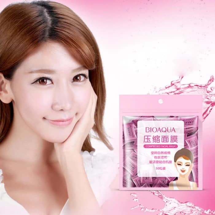 Bioaqua Compressed Facial Mask pack of 100 sheets - Image 4