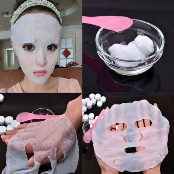 Bioaqua Compressed Facial Mask pack of 100 sheets - Image 2