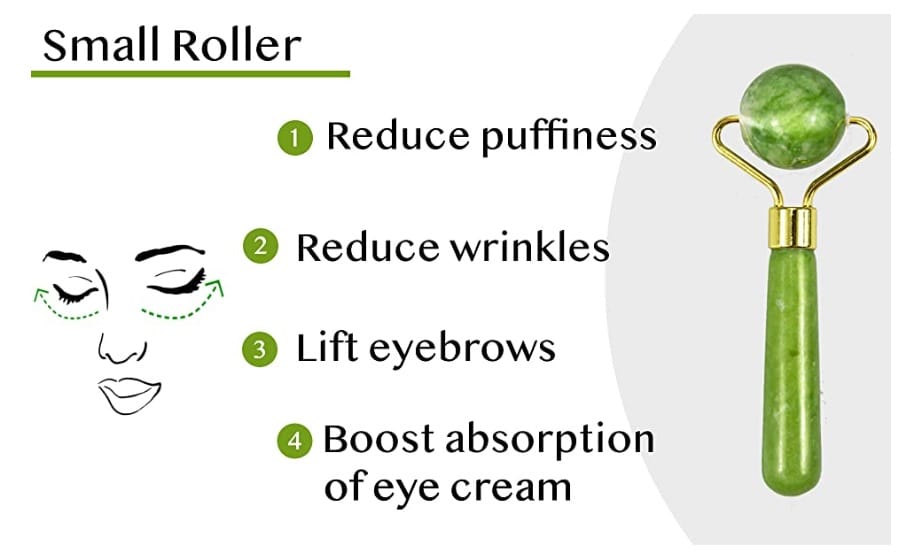 3 in 1 Jade Roller and Gua Sha Scraper Set - Image 5