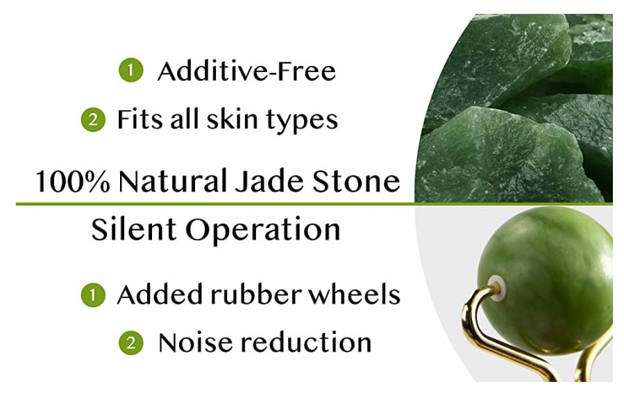 3 in 1 Jade Roller and Gua Sha Scraper Set - Image 2