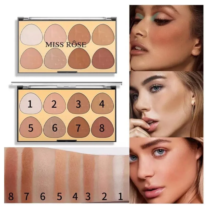 MISS ROSE 8 colors contour palette