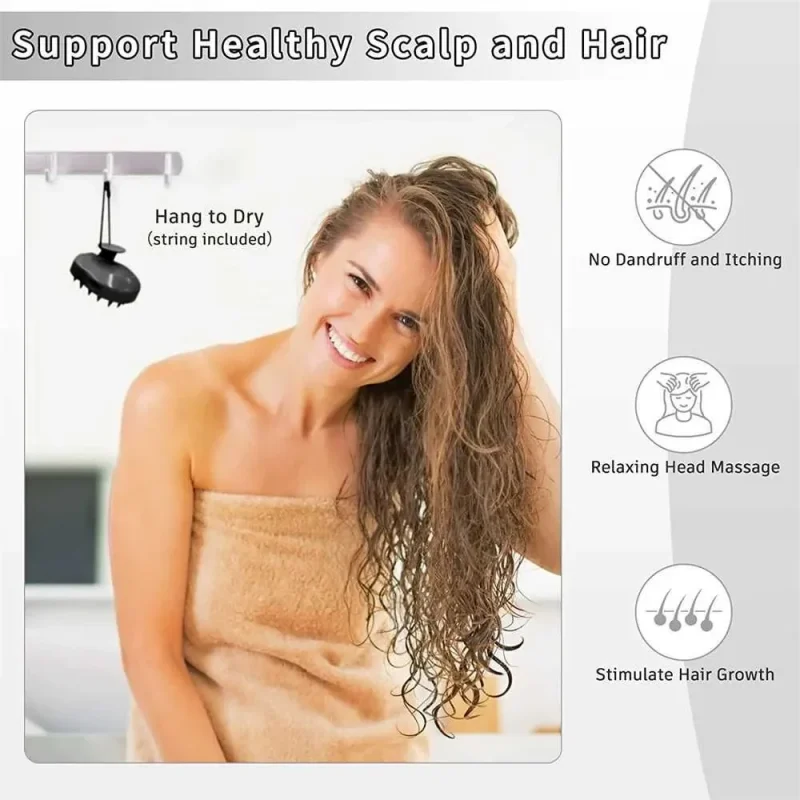 Silicone Scalp Shampoo Massager - Image 15