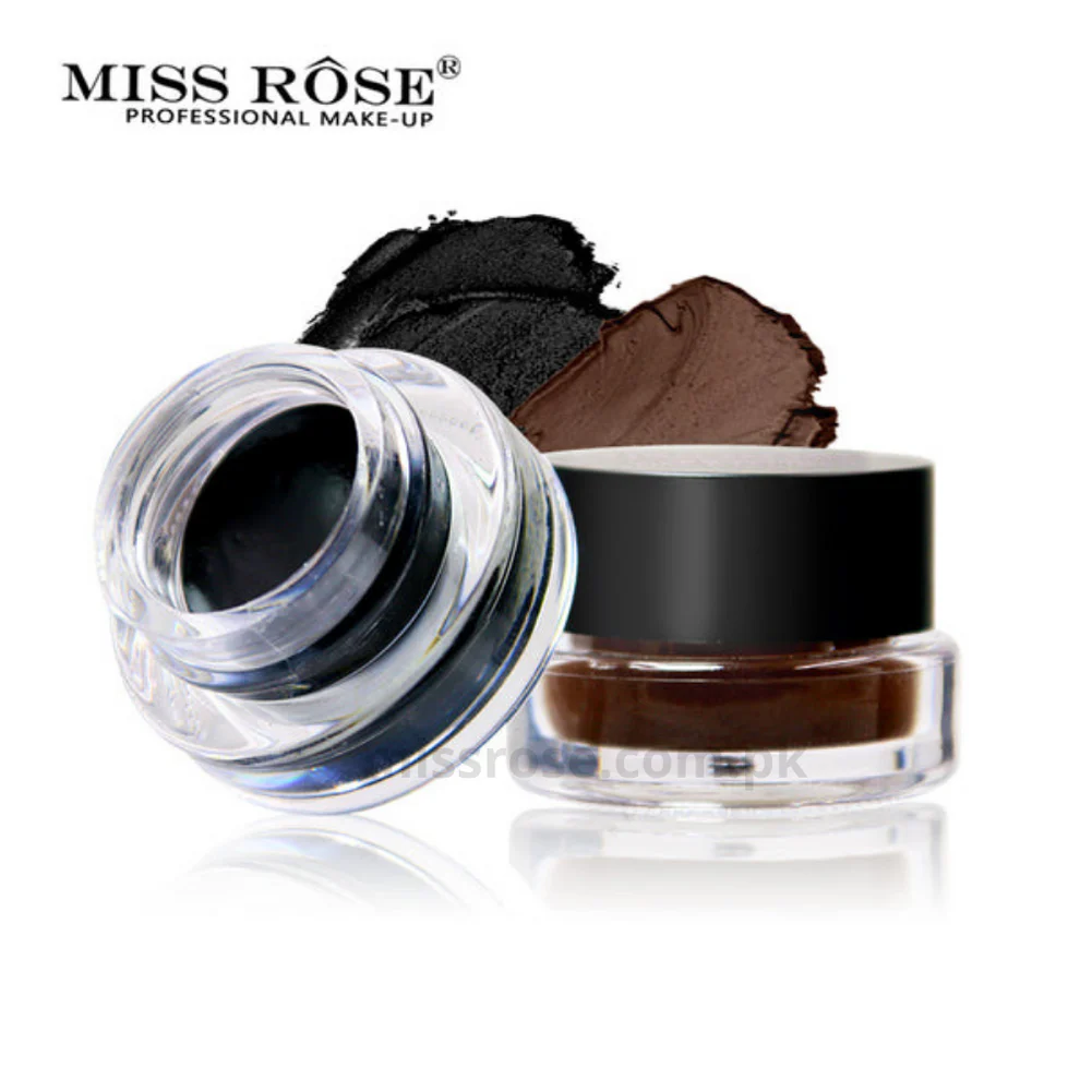 MISS ROSE Gel Eyeliner 2 color set Black and Brown